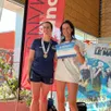 photo  la fertoise pauline coudray (à droite) a été sacrée championne de france de natation en catégorie maîtres au mois de mars 2025. 