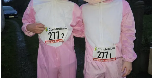 photo  jojo et chacha se sont fait plaisir en courant déguisés en licornes.  &copy;  co 