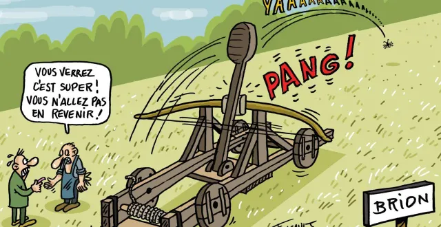 photo  l’actualité de brion de 2025 vue par le dessinateur michel foucault.  &copy;  michel foucault 