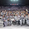 photo  les ducs d’angers, vainqueurs de la coupe de france 2025, à l’accor arena de paris-bercy, le 16 février 2025. 