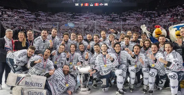 photo  les ducs d’angers, vainqueurs de la coupe de france 2025, à l’accor arena de paris-bercy, le 16 février 2025.  &copy;  mathieu pattier / ouest france 
