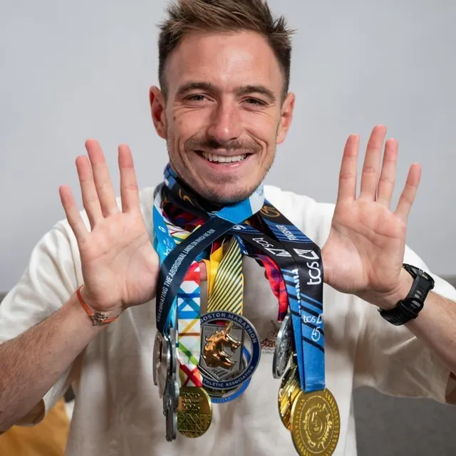 photo dorian louvet a disputé les sept marathons majeurs en une année.  ©  elsa rancel / ouest-france