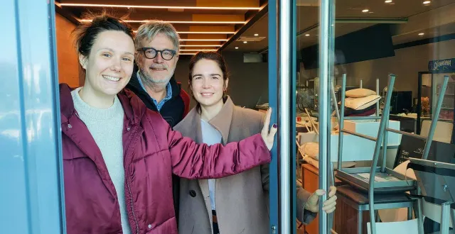 photo  à la différence de la sandwicherie des miches de marguerite, la cantine de marguerite d’anna, jacques et julia roger aura plusieurs places assises à l’intérieur.  &copy;  ouest-france 