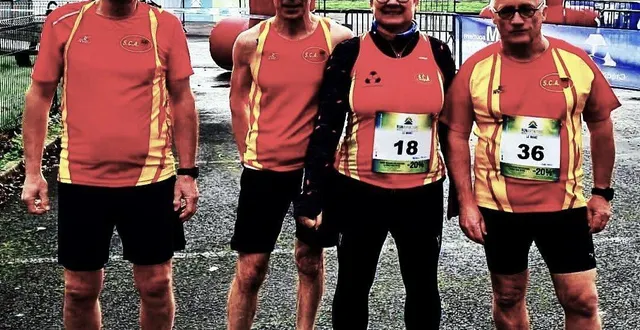 photo  les athlètes silléens sur le terrain.  &copy;  sillé club athlétisme 