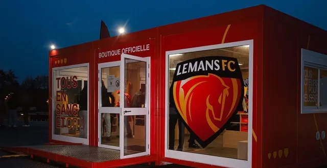 photo  la nouvelle boutique du mans fc a pris place au pied du stade marie-marvingt.  &copy;  le mans fc 
