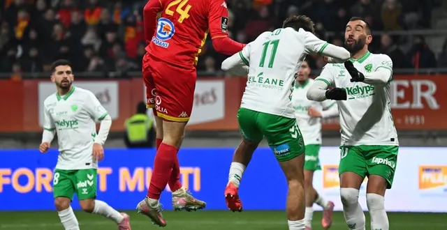 photo  milan robin n’est pas passé loin d’être buteur face à saint-étienne, ce samedi 3 janvier 2026.  &copy;  photo : le maine libre - denis lambert 