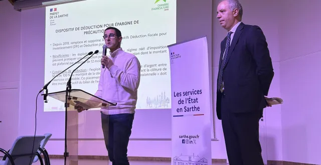 photo  la chambre d’agriculture 72 et la préfecture de la sarthe ont organisé une réunion sur les aléas climatiques et les risques qui en découlent.  &copy;  le maine libre 