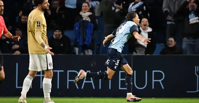 photo  jordan lefort peste après l’ouverture du score de kenny quetant.  &copy;  afp 