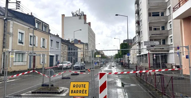 photo  au mans, les travaux du réseau de chaleur sont passés par l’avenue rubillard.  &copy;  ouest-france 