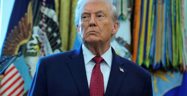 photo  donald trump a réitéré des menaces à l’encontre du groenland dans une interview à the atlantic.  &copy;  getty images via afp 