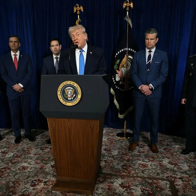 photo donald trump annonce les actions américaines au venezuela.  ©  afp