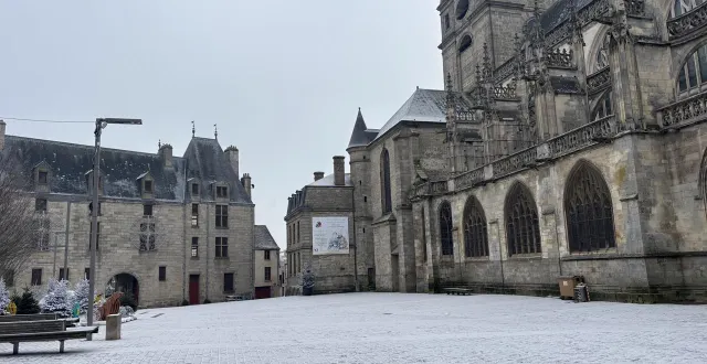 photo  la neige est tombée à alençon ce lundi 5 janvier 2026.  &copy;  ouest-france 