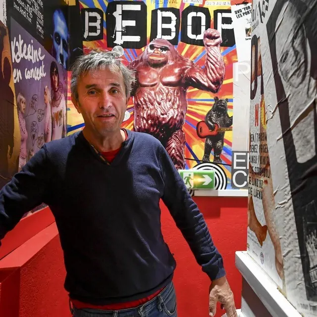photo bruno le roy prépare le 40e festival bebop.  ©  archives le maine libre - yvon loué
