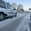 photo neige et verglas, cocktail explosif de l’hiver quand on doit prendre sa voiture !