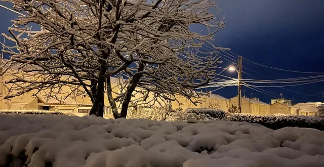 photo  la neige à cholet, ce mardi 6 janvier 2026.  &copy;  ouest-france 