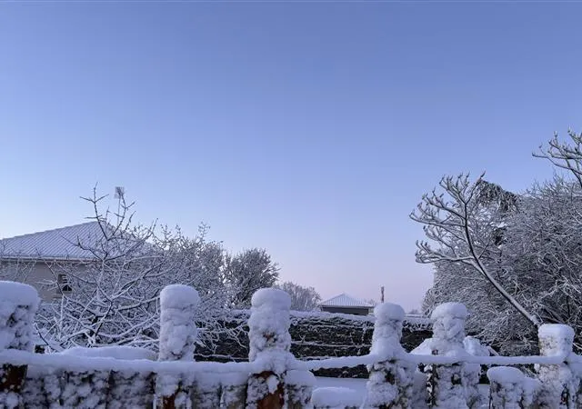 photo la neige à chemillé.  ©  ouest-france