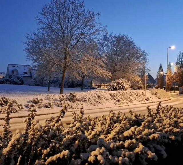 photo une route à beaucouzé, ce mardi matin.  ©  ouest-france
