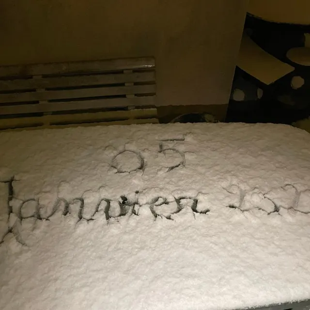 photo la neige est tombée le 5 janvier 2026 en maine-et-loire.  ©  christelle cuillerier