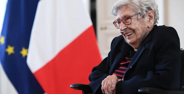 photo  angers, le 8 mars 2025. odette bergoffen avait reçu les insignes d’officier de la légion d’honneur à l’hôtel de ville d’angers.  &copy;  archives co - josselin clair 
