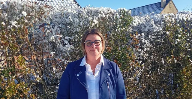 photo  la maire d’aigné, karine mullet.  &copy;  ouest-france 