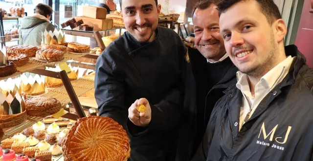 photo  les galettes de ludovic truquet peuvent rapporter… un petit lingot d’or. une opération est née de la collaboration entre le boulanger-pâtissier de lannion et loïc françois, responsable de lfbi, avec yves-marie ramel, de la maison jouan.  &copy;  ouest-france 