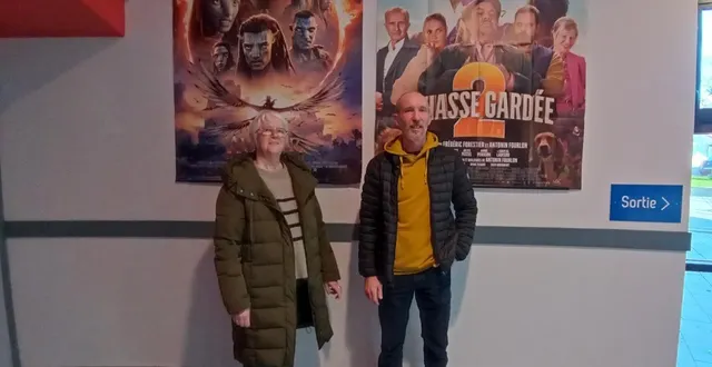 photo  vihiers (lys-haut-layon), le 2 janvier 2026. julien pinault et maryline boissinot, animateurs du ciné’fil.  &copy;  co 