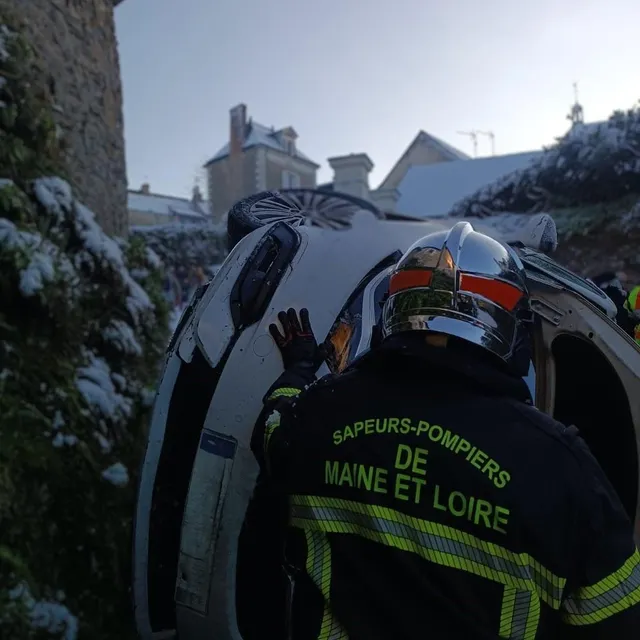photo les pompiers ont été très mobilisés, ce mardi.  ©  sdis 49 - thomas moreau