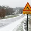 photo  les conditions de circulation sont délicates en cette matinée du mercredi 7 janvier sur les routes du segréen en maine-et-loire. 