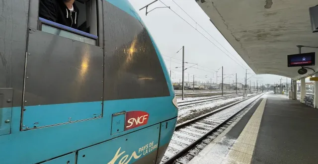 photo  les trains normands vont rester à quai, à partir de jeudi 8 janvier 2026, 19 h, à cause de la tempête goretti.  &copy;  ouest-france 