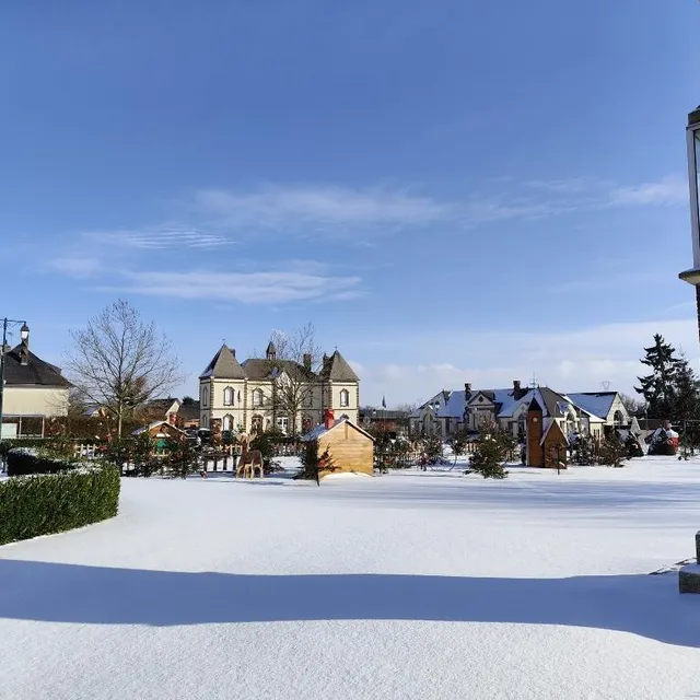 photo la neige a aussi pris ses quartiers à saint-ouen-sur-iton.  ©  ouest-france