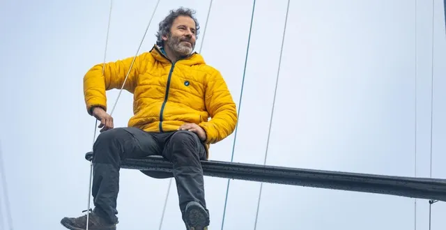 photo  sébastien roubinet, navigateur et aventurier, dans son port d’attache à morlaix, de retour après plusieurs mois passés au groenland. depuis plus de vingt ans, le finistérien d’adoption explore les territoires de l’arctique.  &copy;  justin picaud / ouest-france 