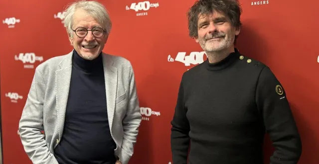 photo  angers, lundi 5 janvier 2026. claude-eric poiroux, propriétaire du cinéma les 400 coups et son directeur xavier massé.  &copy;  co 