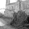 photo  les dégâts après le passage de la tempête lothar à sablé-sur-sarthe, en décembre 1999. 
