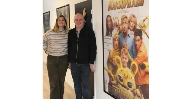 photo  sigrid tiberghien, programmatrice, et benoit lagrée, directeur d’emeraude cinémas.    &copy;  ouest-france 