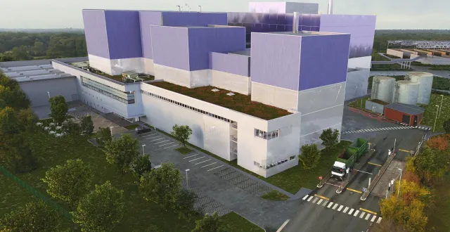 photo  d’ici 2030, voilà à quoi devrait ressembler l’unité de valorisation énergétique de la salamandre, à lasse, avec son équipement modernisé et sa nouvelle ligne de four.  &copy;  sivert de l’anjou 