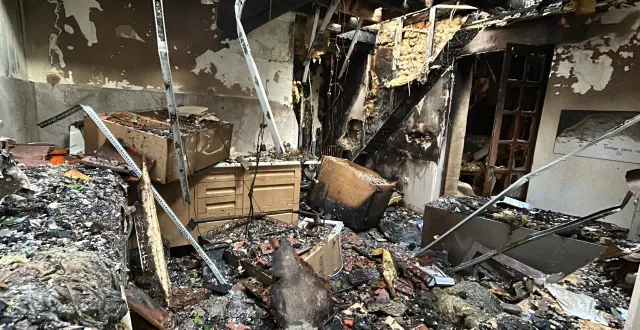 photo  la majeure partie de la maison a été détruite, avec la plupart des objets à l’intérieur.  &copy;  ouest-france 