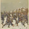 photo la bataille de boules de neige de changé, immortalisée par le célèbre peintre et illustrateur, louis bombled.