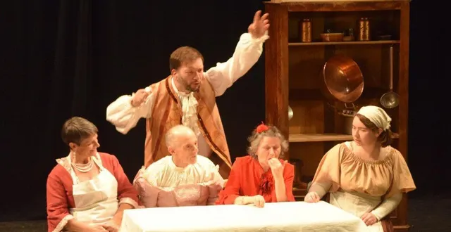 photo  « le dîner de condé », une comédie remise au goût du jour par sandrine campese qui se jouera au carré des arts les 17 et 18 janvier.  &copy;  co. 