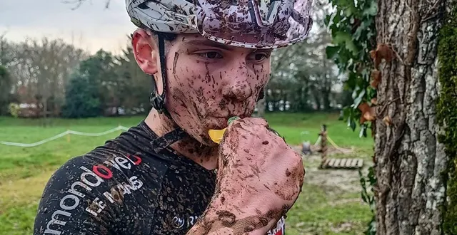 photo  aodren froger réalise une très bonne saison de cyclo-cross cet hiver 2025-2026.  &copy;  olivier froger 