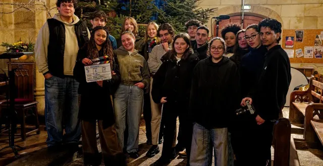 photo  pendant six jours, vingt étudiants en licence cinéma ont tourné un moyen métrage dans la commune de limerzel (morbihan).  &copy;  ouest-france 