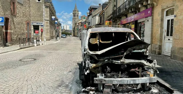 photo  un utilitaire avait brûlé, rue du mans, dans le quartier de montsort, à alençon, dimanche 15 juin 2025, vers 3 h 40.  &copy;  archives ouest-france 