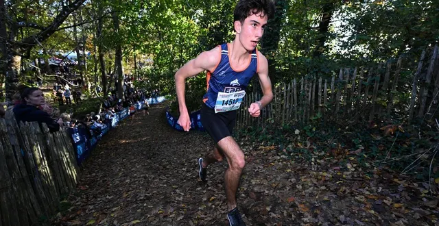 photo  saint-barthélémy-d’anjou, 11/11/2025, parc de pignerolle 51eme cross du courrier de l’ouest. course n°14 juniors hommes u20 (5,3km) lilian durand (josselin clair - le courrier de l’ouest)  &copy;  josselin clair 