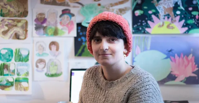 photo  ariane hugues a été retenue par la médiathèque gestionnaire du projet pour la toute première résidence dédiée à un auteur en lien avec bd mania.  &copy;  ariane hugues 