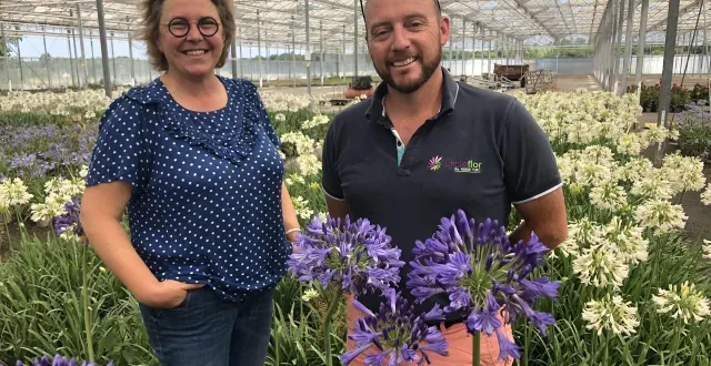 photo  mazé-milon, le 19 juin 2025. cécile et mark hodson sont à la tête de turcieflor (la pépinière pierre turc) depuis 2010.  &copy;  archives co - christophe ricci 