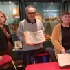 photo  claire-marie duval et, à sa droite, alain farigoux, animeront une conférence sur l’encyclopédie de diderot. 