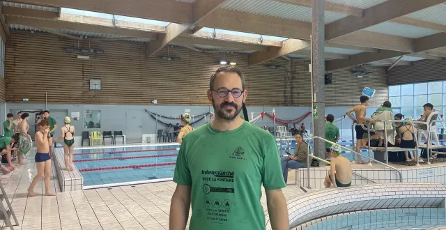 photo  étienne cottenceau, président du racing-club doué natation (rcd natation).  &copy;  co 