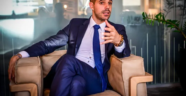 photo  nicolas calderero, avocat.  &copy;  photo le maine libre - yvon loué 