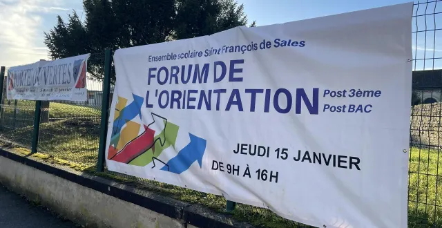 photo  le forum de l’orientation aura lieu dans le gymnase de l’ensemble scolaire saint-françois-de-sales, jeudi 15 janvier 2026.  &copy;  ouest-france 