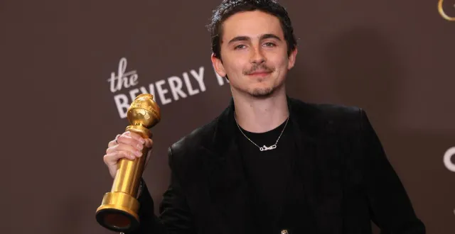 photo  vainqueur de trophée du meilleur acteur pour son rôle dans marty supreme aux golden globe awards, timothée chalamet s’est fendu d’une déclaration étonnante.  &copy;  etienne laurent / afp 