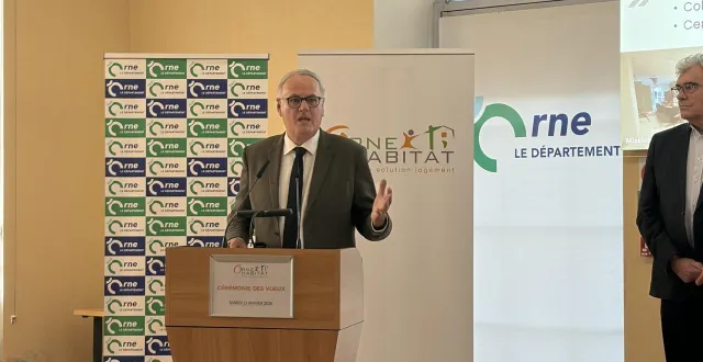 photo  christophe de balorre, président du conseil d’administration d’orne habitat, a dévoilé la feuille de route pour 2026.  &copy;  ouest-france 